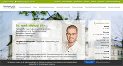 Desktop Screenshot of hautarztpraxis-baer.de